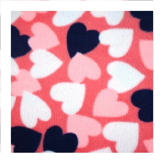 Love Print Double Faced Polar Fleece Fabric