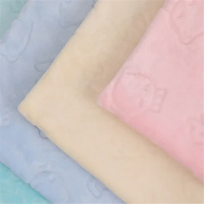 100%polyester Coral Fleece Plush Fabric