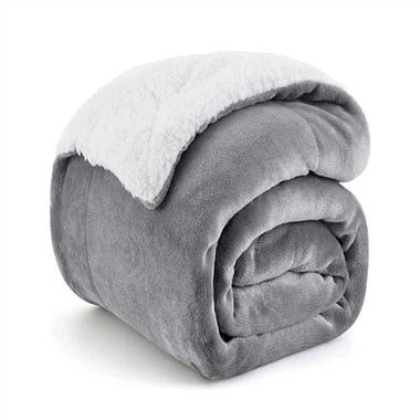 100%ポリエステルシェルパブランケット