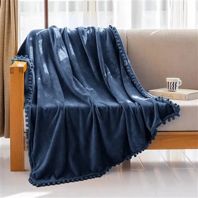 ブルーフランネルブランケット