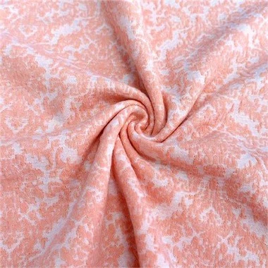 マルチカラーのニットジャカード生地