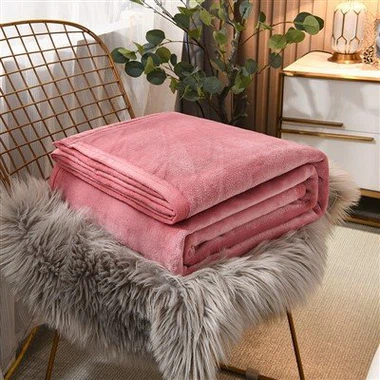 無地フランネルフリースブランケット