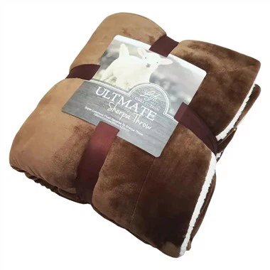 心地よい冬のための暖かいシェルパブランケット